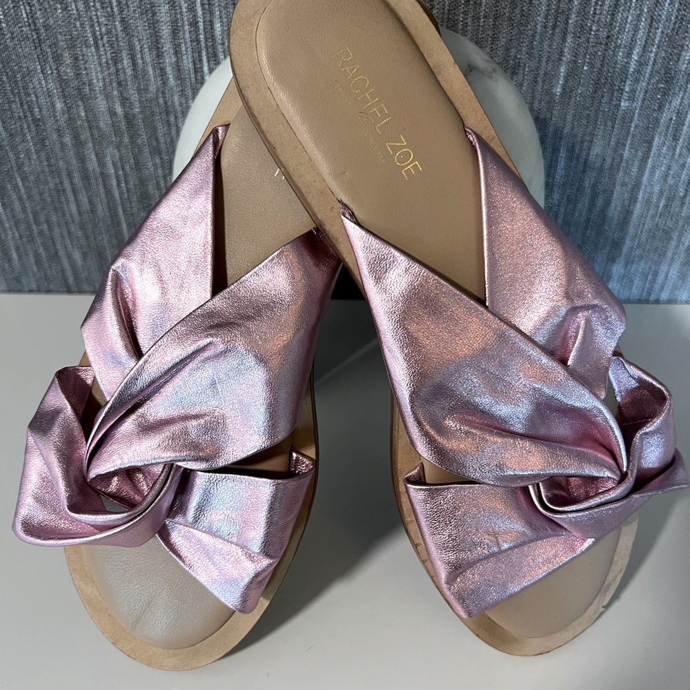 Rachel Zoe | Pink Metallic Sandals